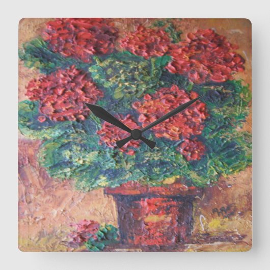Wandklok Ann Hayes Schilderij Rode Schoonheid (Voorkant)