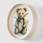 Wandklok Beer goud (Hoek)