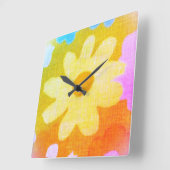 Wandklok BLOEM ONTWERP STIJL (Hoek)