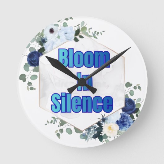 Wandklok Bloom in stilte (Voorkant)