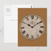  wandklok briefkaart (Voorkant / Achterkant)