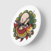 Wandklok | Chloe Baby - Schattigee jongen met Luck (Hoek)