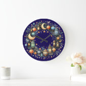 Wandklok-Eid Mubarak Krans Wandklok (Huis)