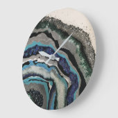 Wandklok - Glitter Resin Artwork (Hoek)