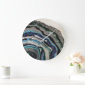 Wandklok - Glitter Resin Artwork (Huis)