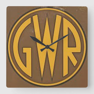 Wandklok - GWR-Logo (Grote Westerne spoorweg)