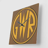 Wandklok - GWR-Logo (Grote Westerne spoorweg) (Hoek)