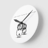 Wandklok | Ik wil gewoon aan jouw kant staan (Hoek)