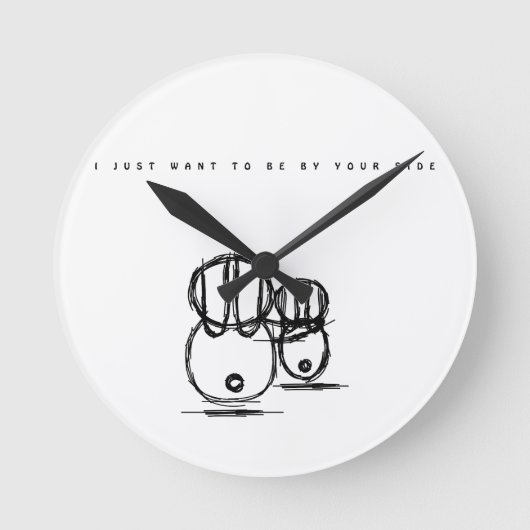 Wandklok | Ik wil gewoon bij je zijn (Voorkant)