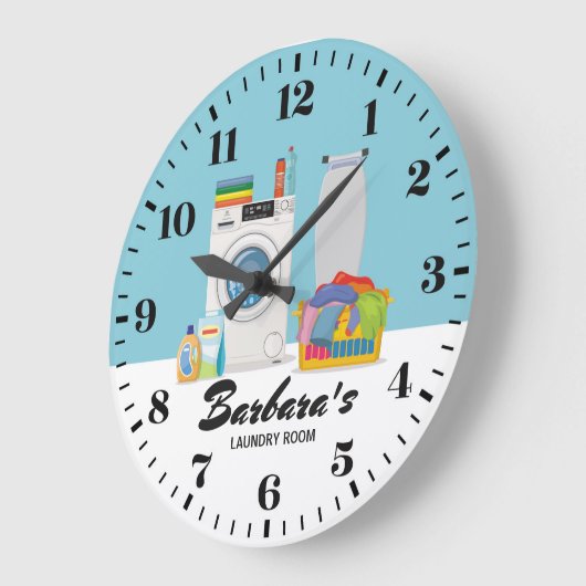  wandklok in de waskamer (Hoek)