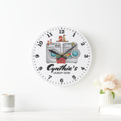  wandklok in de waskamer (Huis)