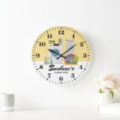 wandklok in de waskamer (Huis)