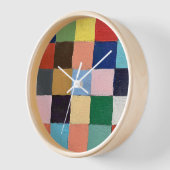 Wandklok in funky vierkantjes design (Hoek)