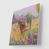 wandklok in het landschap (Hoek)