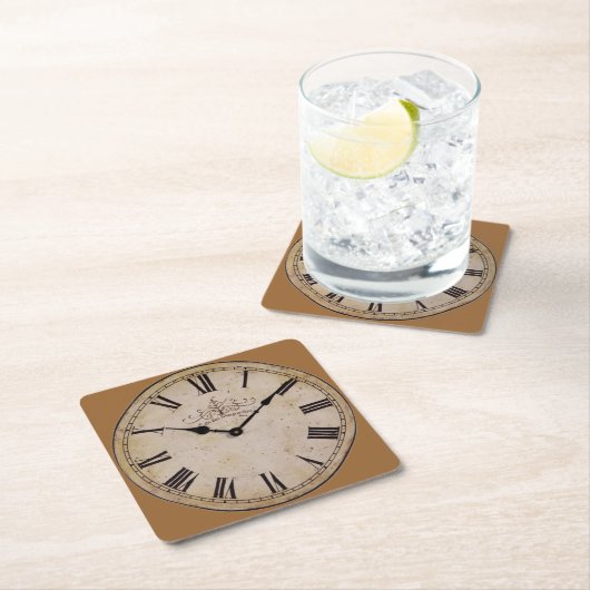 wandklok kartonnen onderzetters (Insitu)