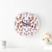 Wandklok Lief Kerstmis (Huis)