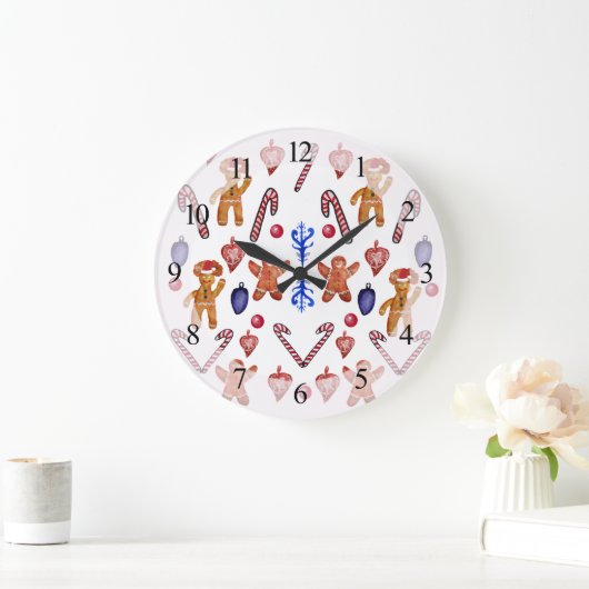 Wandklok Lief Kerstmis (Huis)