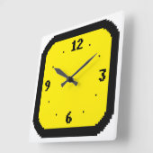 Wandklok met 8-bits pixels (om het even welke kleu (Hoek)