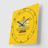 Wandklok met bijbelscripts (Hoek)