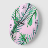 Wandklok met bladeren (Hoek)