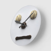 Wandklok met "Chocolate Face" (Hoek)