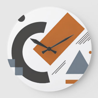 Wandklok met creatief geometrisch ontwerp