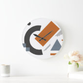 Wandklok met creatief geometrisch ontwerp (Huis)