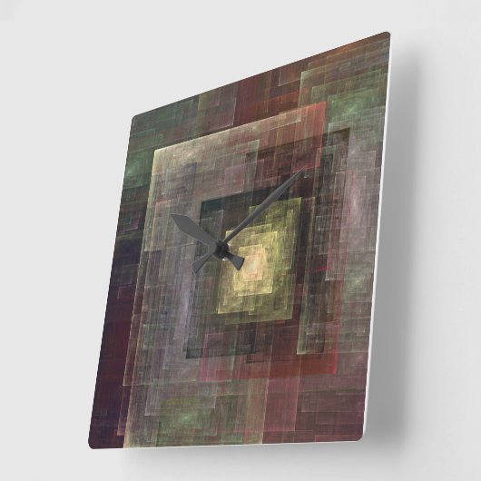 Wandklok met Earth Tone Hedendaags ontwerp (Hoek)