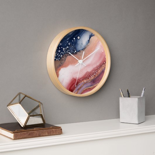 Wandklok met edelsteeneffect (Kantoor)