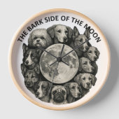 Wandklok met hondenafbeelding (Voorkant)