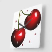 Wandklok met Kersen (Hoek)