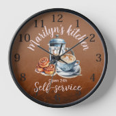 Wandklok met koffiethema (Voorkant)