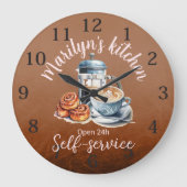 Wandklok met koffiethema (Voorkant)