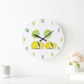 Wandklok met leemons en grenzen (Huis)