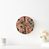 Wandklok met Maori Tribal Design (Huis)