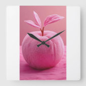 Wandklok met perzik (Voorkant)