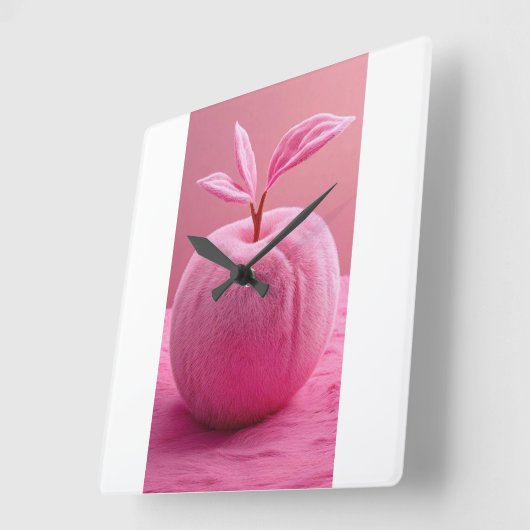 Wandklok met perzik (Hoek)