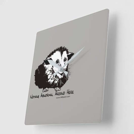 Wandklok met Possum (Hoek)