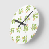  wandklok met rosebud-patterned (Hoek)