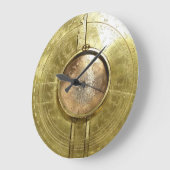  wandklok met steampunk "DrafKompas" (Hoek)