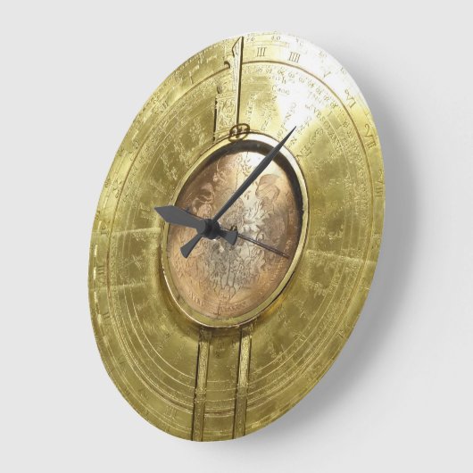 wandklok met steampunk "DrafKompas" (Hoek)