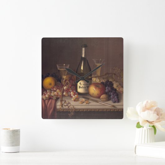  wandklok met stilstaand leven (Huis)