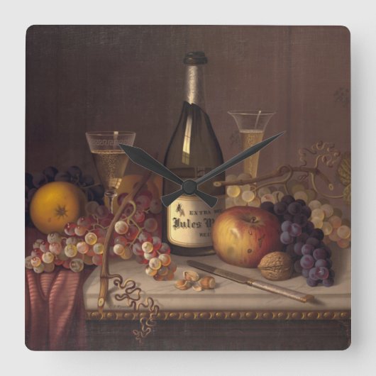  wandklok met stilstaand leven (Voorkant)