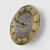 Wandklok met Turkse kalligrafie en oud Turks (Hoek)