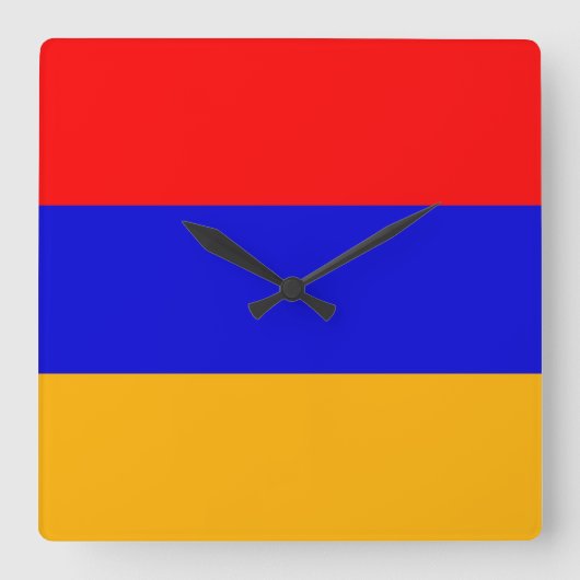 Wandklok met vlag Armenië (Voorkant)