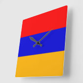 Wandklok met vlag Armenië (Hoek)