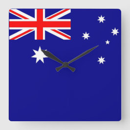 Wandklok met vlag Australië