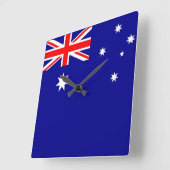 Wandklok met vlag Australië (Hoek)