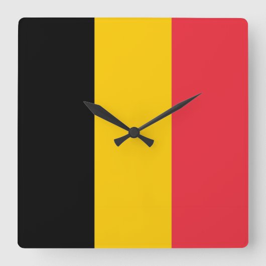 Wandklok met vlag België (Voorkant)
