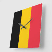 Wandklok met vlag België (Hoek)